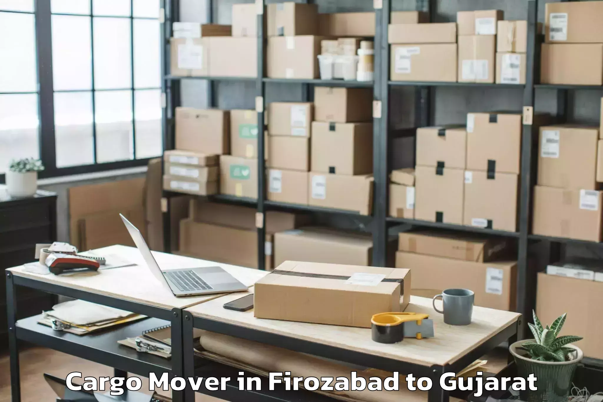 Book Firozabad to Bhavnagar Airport Bhu Cargo Mover